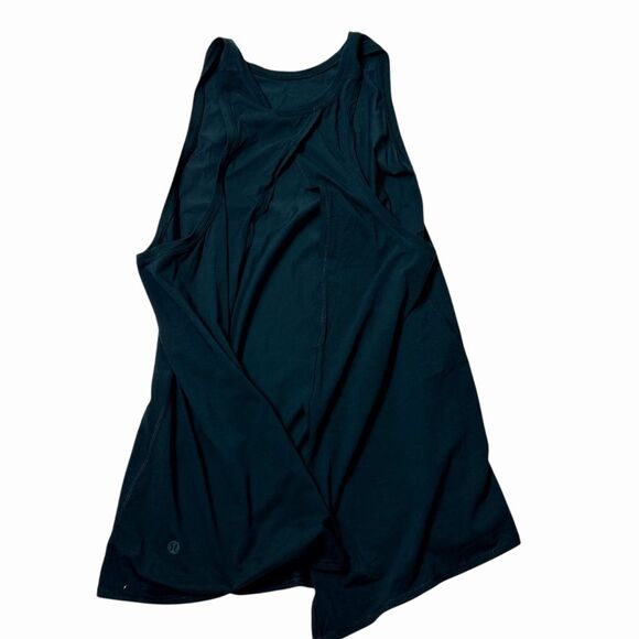 Lululemon Women's Open Back Tank Top Black Size L Casual Summer - Picture 3 of 10